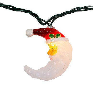 UL 10-Light Santa Moon Face String Light Set