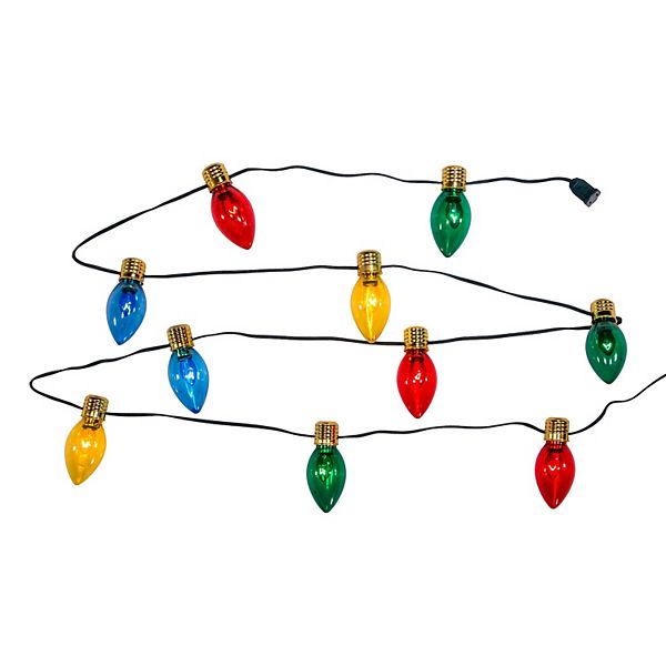 UL 10Light MultiColored Giant Bulb String Light Set
