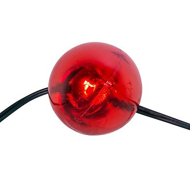 UL 10-Light Red & White Giant String Light Set