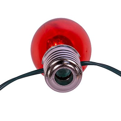 UL 10-Light Red & White Giant String Light Set