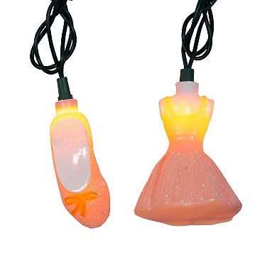 UL 10-Light Glitter Tutu & Ballet Shoes String Light Set