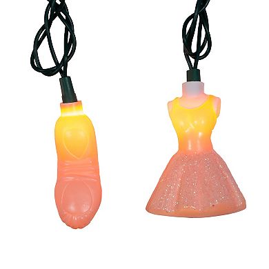 UL 10-Light Glitter Tutu & Ballet Shoes String Light Set