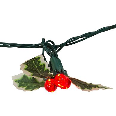 UL 36-Light Holly Berry Clusters String Light Set