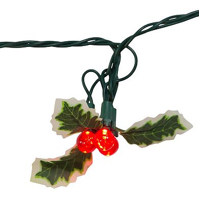 UL 36-Light Holly Berry Clusters String Light Set