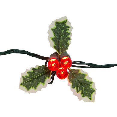 UL 36-Light Holly Berry Clusters String Light Set