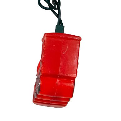 UL 10-Light Red Train String Light Set