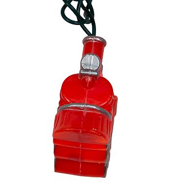 UL 10-Light Red Train String Light Set