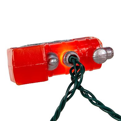 UL 10-Light Red Train String Light Set