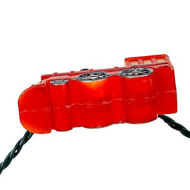 UL 10-Light Red Train String Light Set