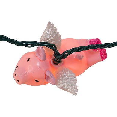 UL 10-Light Flying Pig String Light Set