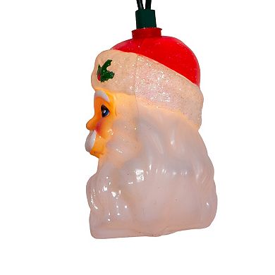 UL 10-Light Santa Head String Light Set