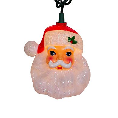 UL 10-Light Santa Head String Light Set