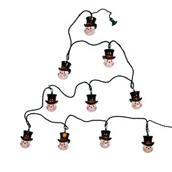UL 10-Light Snowman Head String Light Set