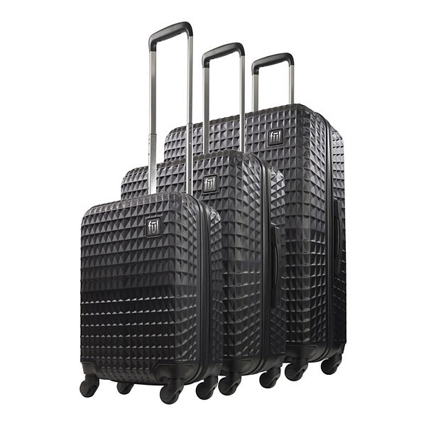 FUL Geo Hardside Spinner 3 pcs set in Black