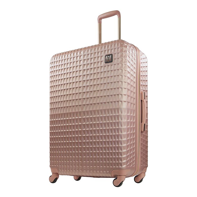 ful Geo Hardside Spinner Luggage, Pink, 26 INCH