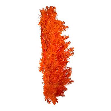 Unlit Orange 24" x 24" Artificial Wreath