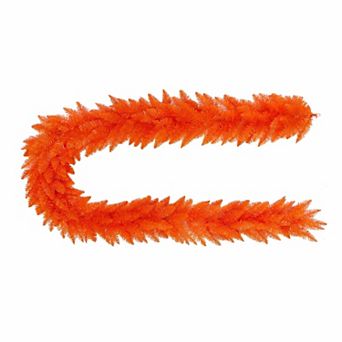 Unlit 6-ft. Orange Artificial Garland