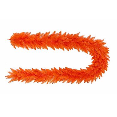 Unlit 6-ft. Orange Artificial Garland