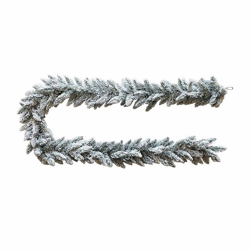 UPC 086131641756 product image for Flocked 9-ft. Artificial Pine Garland, Green | upcitemdb.com