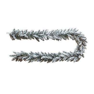 Flocked 9-ft. Artificial Pine Garland