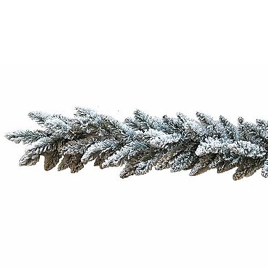 Flocked 9-ft. Artificial Pine Garland