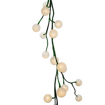 48-Light LED Warm White Ball Garland