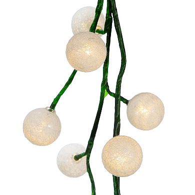 48-Light LED Warm White Ball Garland
