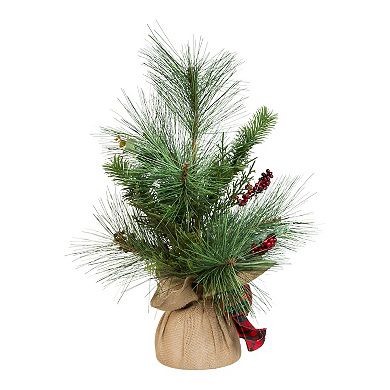 Plaid Artificial Tree Floor Decor