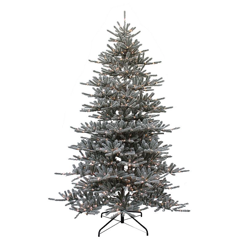 53694528 Flocked 9-ft. LED Vail Pine Artificial Christmas T sku 53694528