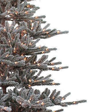 Pre-Lit 9-ft. Flocked Vail Pine Artificial Christmas Tree