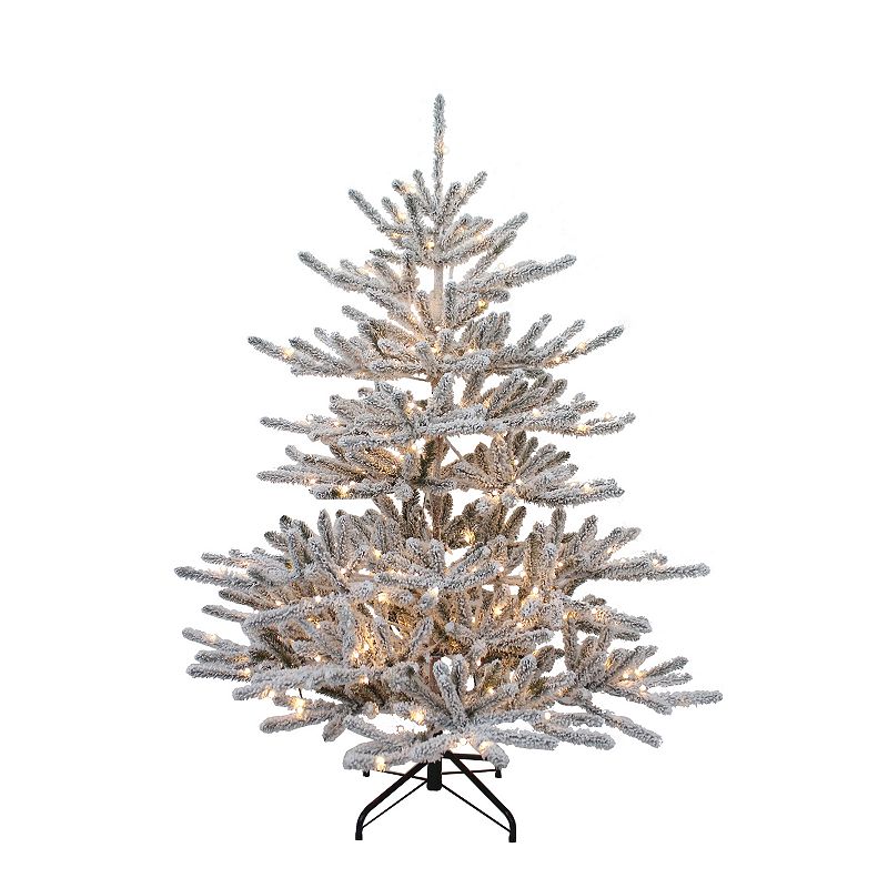5-ft. Warm White LED Vail Pine Artificial Christmas Tree, Green
