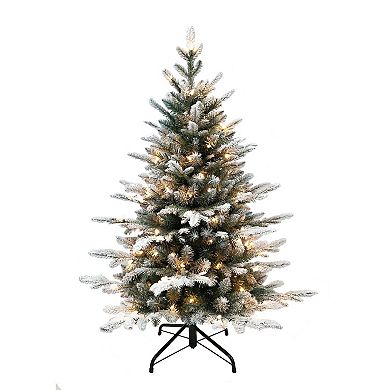 4-ft. Pre-Lit Frosted Pine Artificial Christmas Tree