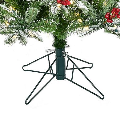 5-ft. Instant Connect Pre-Lit LED Flocked Breckenridge Artificial Christmas Tree