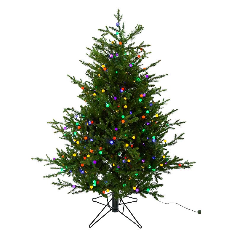 5-ft. Pre-Lit LED G15 Timberland Artificial Christmas Tree, Green