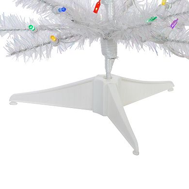2-ft. Pre-Lit Multicolored LED Glisten Pine Artificial Christmas Tree