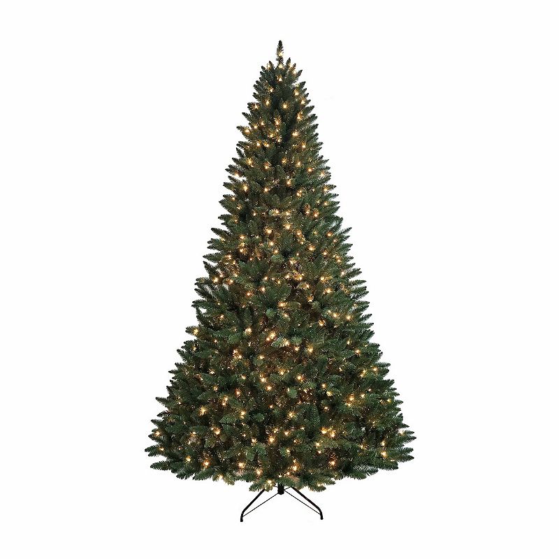 9-ft. Pre-Lit Point Pine Artificial Christmas Tree, Green