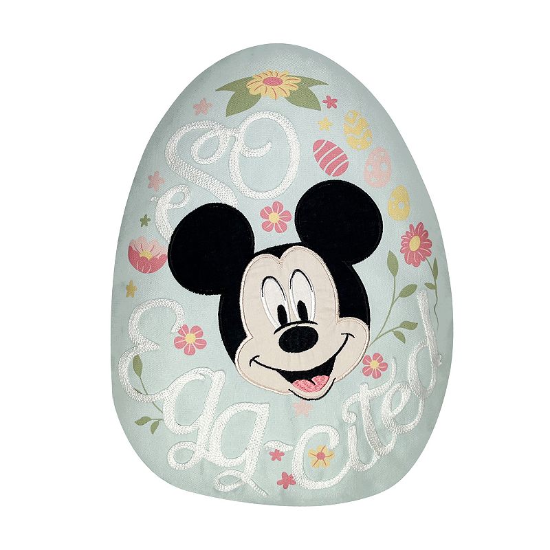 Celebrate Together Easter Disneys So Eggcited Mickey Throw Pillow, Brt Gre