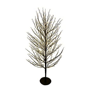 5-ft. Pre-Lit LED Dark Brown Twig Artificial Christmas Tree