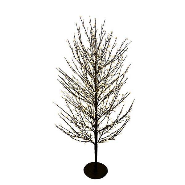 5ft. PreLit LED Dark Brown Twig Artificial Christmas Tree