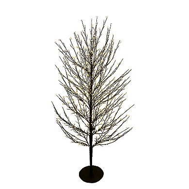 5-ft. Pre-Lit LED Dark Brown Twig Artificial Christmas Tree