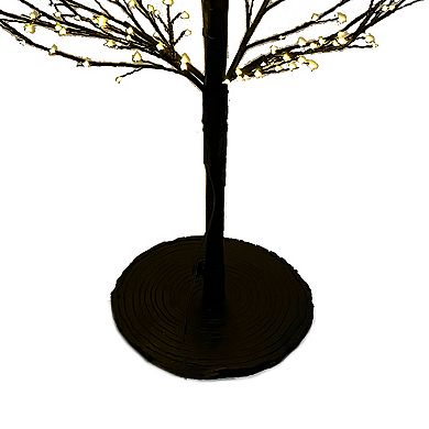 5-ft. Pre-Lit LED Dark Brown Twig Artificial Christmas Tree 