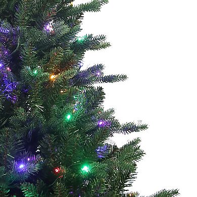 4.5-ft. Pre-Lit Multi-Colored LED Jackson Pine Artificial Christmas Tree