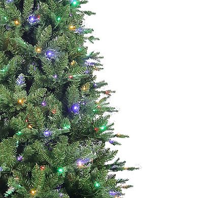 9-ft. Pre-Lit Multi-Colored LED Jackson Pine Artificial Christmas Tree