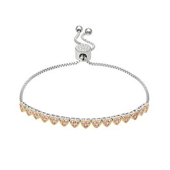 Brilliance Crystal Heart Adjustable Bracelet