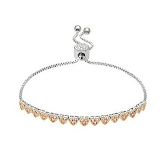 Brilliance Crystal Heart Adjustable Bracelet