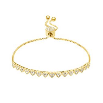 Brilliance Crystal Heart Adjustable Bracelet