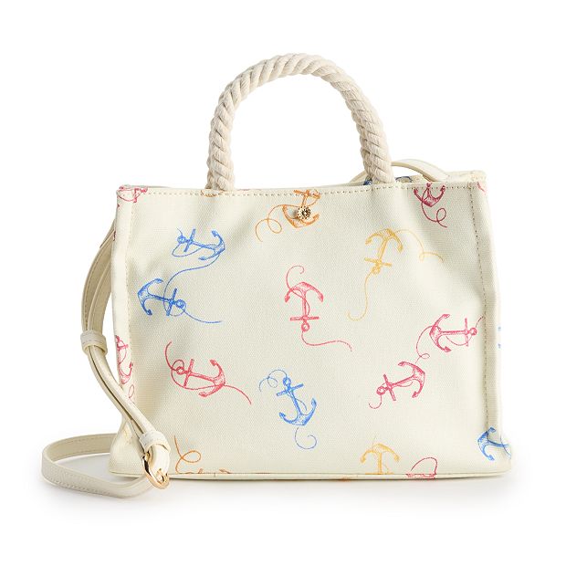 LC Lauren Conrad Anchors Mini Tote Bag