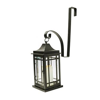Crosslight Lantern & Over The Door Wreath Hanger 2 pc Set