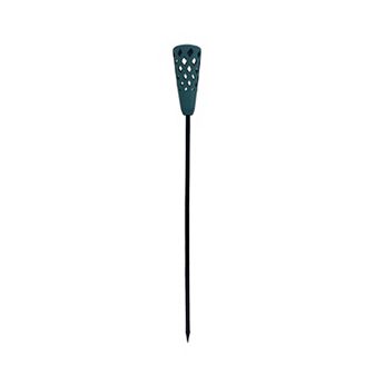 Crosslight Porcelain Solar Torch Stake Light 2 pc Set