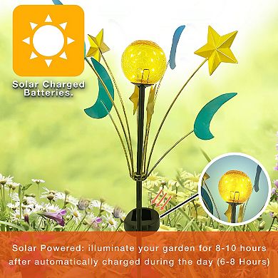 Crosslight Celestial Wind Spinner Solar Stake Light